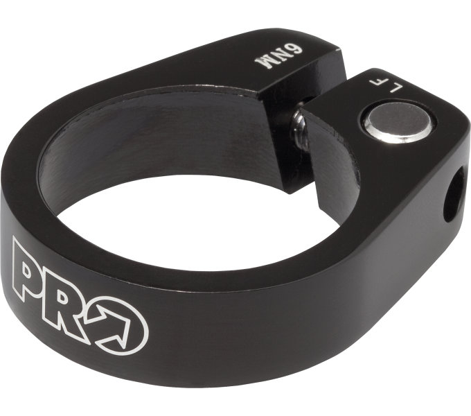 Зажим підседельного штиря PRO 31.8 mm, чорний фото 1