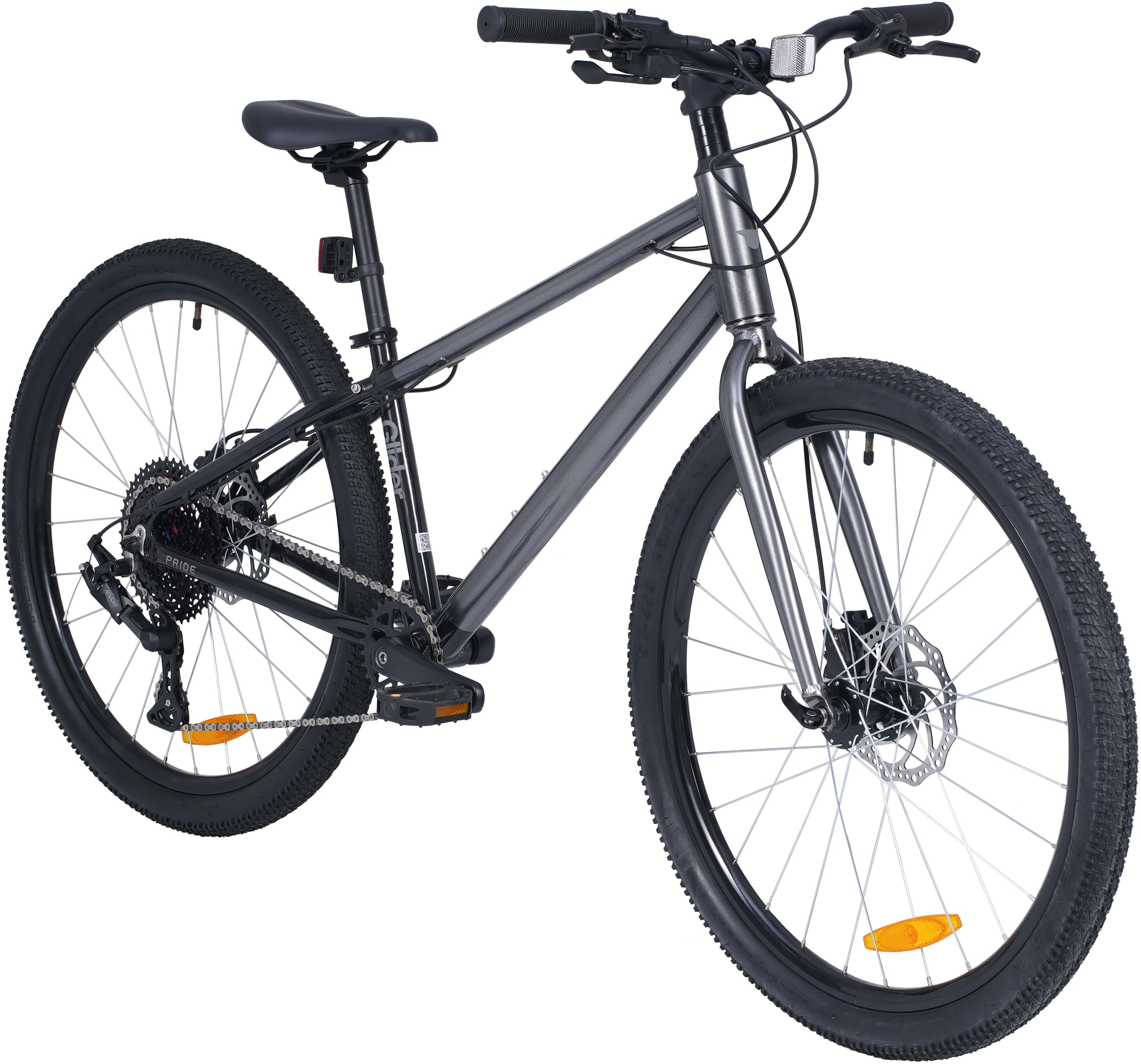 Велосипед 26" Pride GLIDER 6.2 темно-сірий A5 фото 2