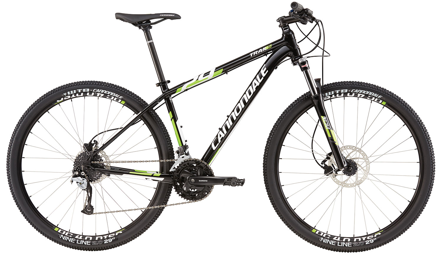 Велосипед 29 "Cannondale TRAIL 5 рама - XL чорний з зеленим REP 2016 фото 