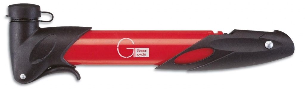 Мінінасос Green Cycle GPM-077 пластиковий, presta + schreder, червоний