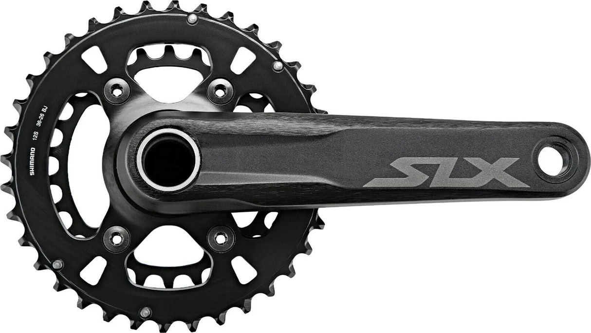 Шатуны Shimano FC-M7120-2 SLX Boost, 165 мм, 2x12-ск., 36x26T, CL-51,8 мм, интегрированная ось, без каретки фото 