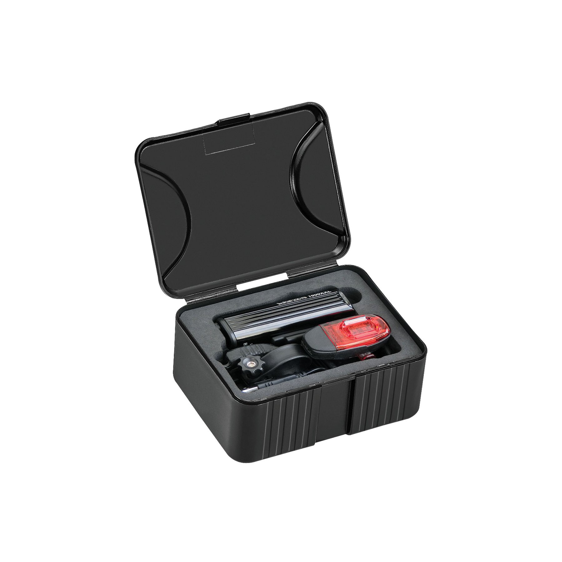 Комплект фара Lezyne SUPER DRIVE 1600XXL LOADED / KTV DRIVE  PRO,1600/ 75Лм, чорний фото 2