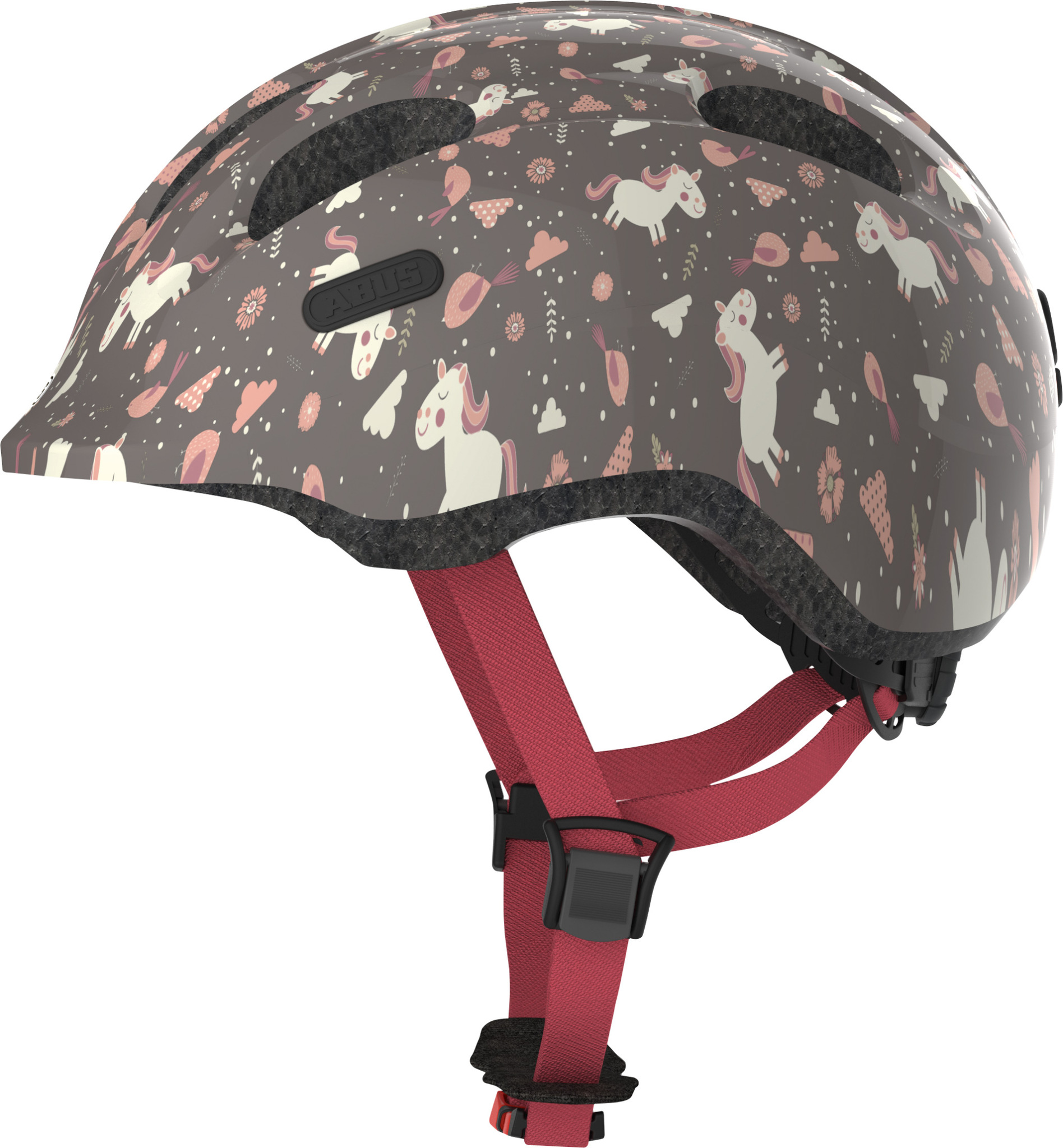 Велошолом дитячий ABUS SMILEY 2.0 Rose Horse S (45-50 см) фото 1