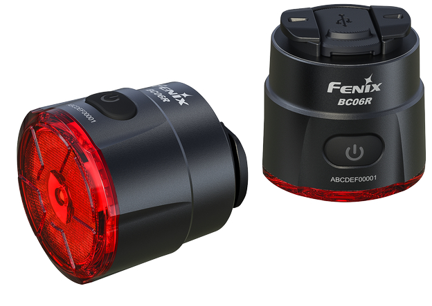 Мигалка задняя Fenix BC06R, 30 люмен, 7 режимов, режим торможения 90 люмен, зарядка USB-C фото 