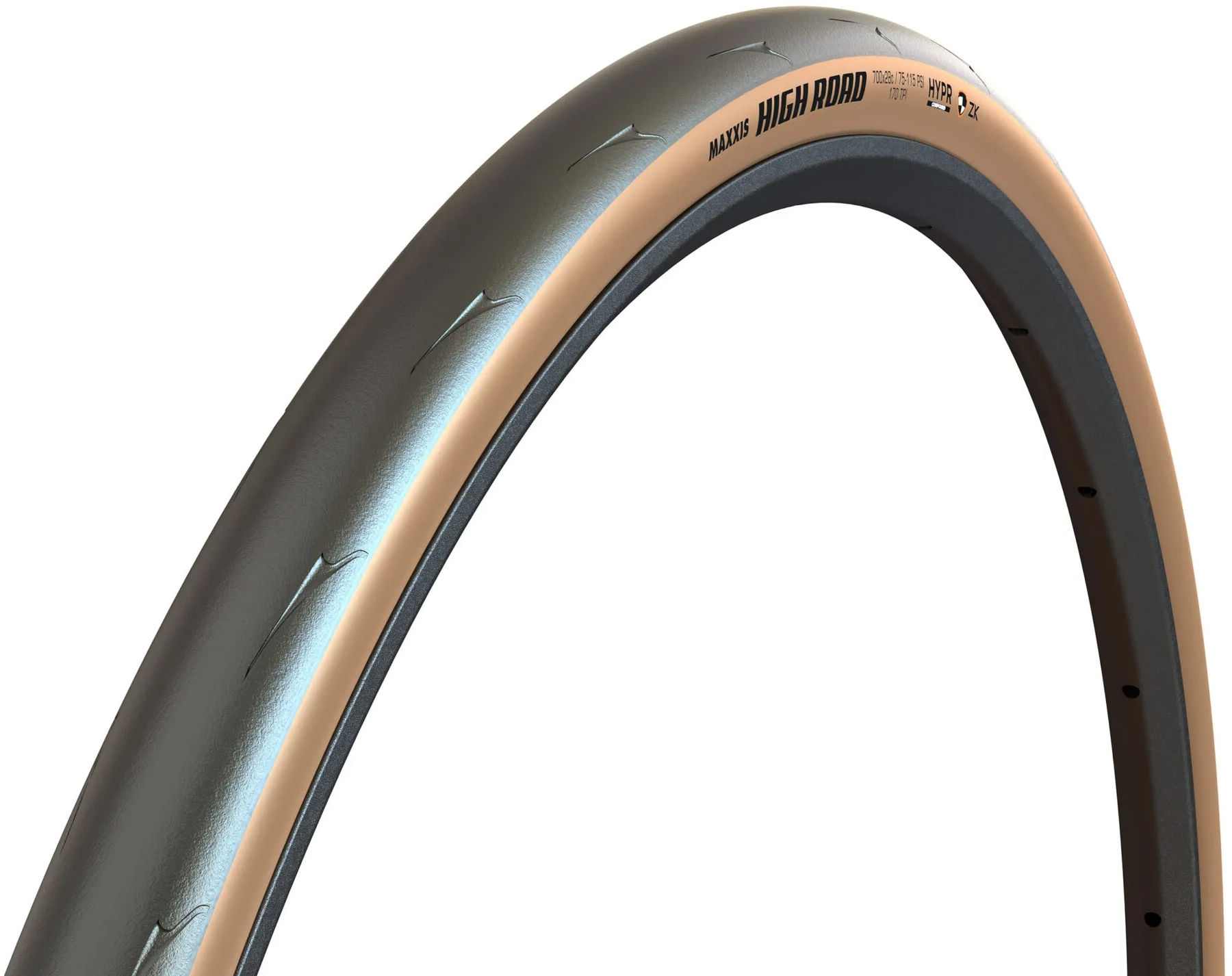 Покришка 700x28C Maxxis HIGH ROAD, TPI170, Foldable, HYPR/ZK/ONE70/TANWALL фото 