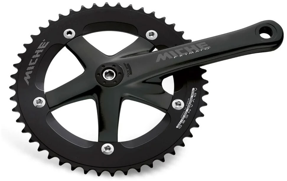 Шатуны Miche PRIMATO PISTA, 175 мм, 1-ск., 50T, Black фото 