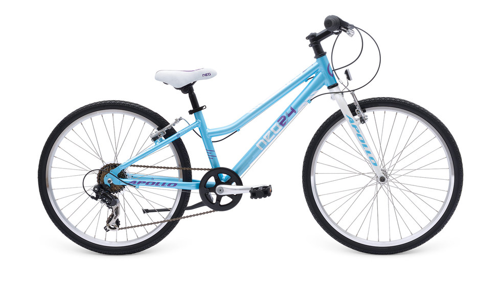 Велосипед 24 "Apollo NEO girls Geared gloss Sky Blue/gloss White/gloss Lavender