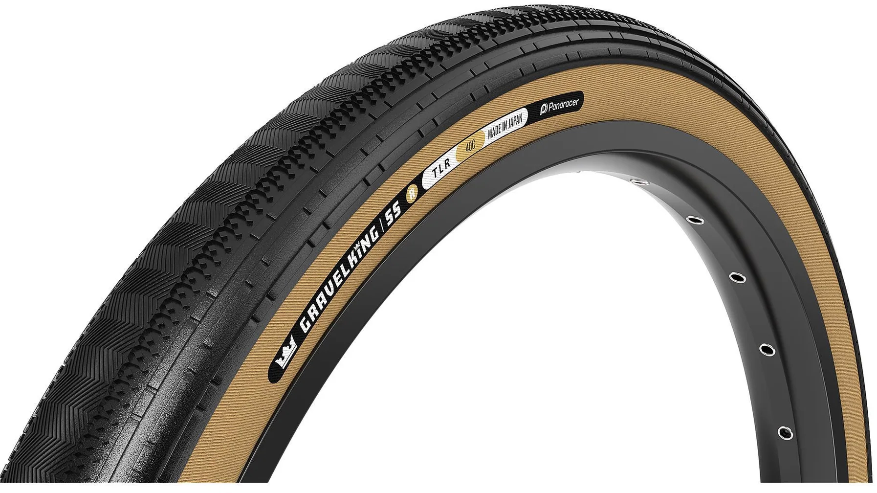 Покрышка 700x30C Panaracer GRAVELKING SS R GEN2, черная с бежевой боковиной фото 