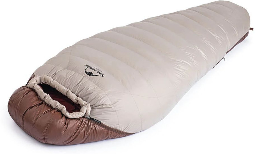 Спальний мішок Naturehike Snowbird NH20YD001, пух, розмір L, коричневий 720 г фото 3