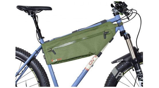 Сумка на раму Acepac ZIP FRAME BAG L, зелёная фото 
