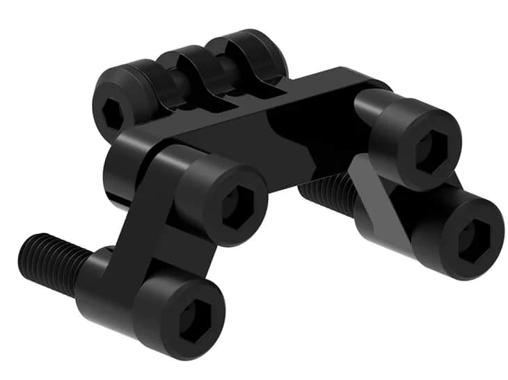 Кріплення фари під болти кришки виносу Lezyne FLEXI STEM MOUNT, стандарт GoPro та LED qPro фото 