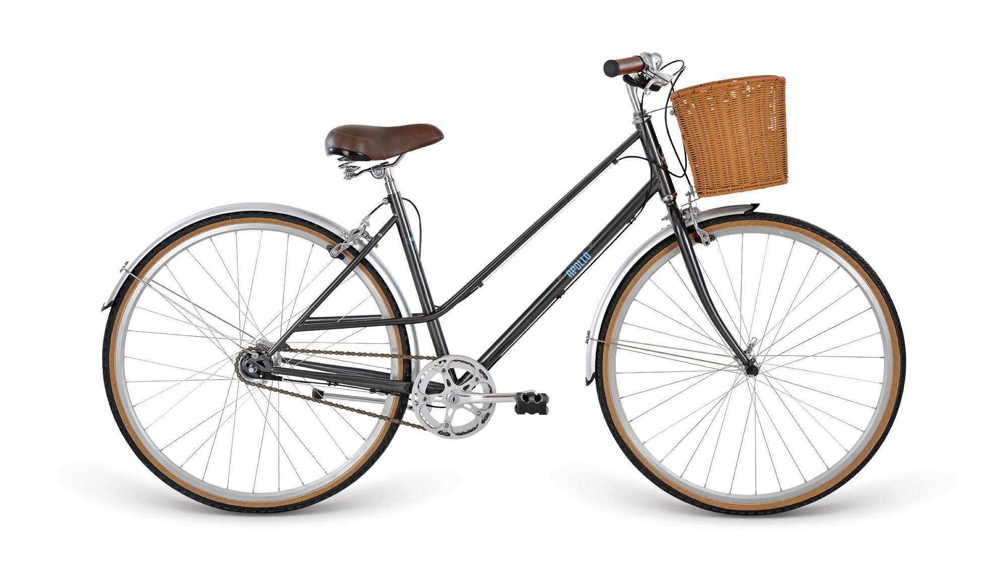 Велосипед 28" Apollo Vintage 7 рама - S gloss Charcoal / gloss Sky Blue фото 