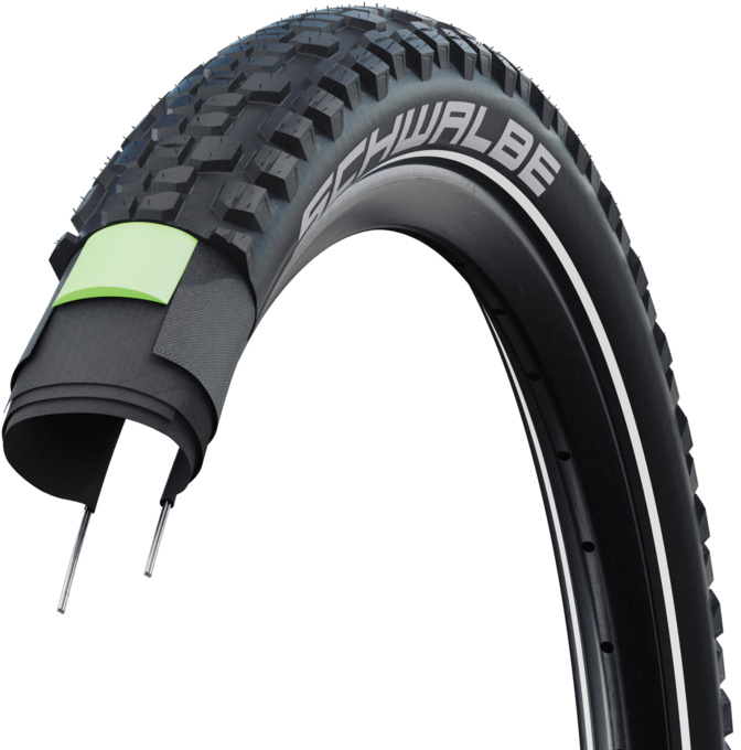 Покришка 27.5x2.60 (65-584) Schwalbe JOHNNY WATTS Perf, DD, GreenGuard, B/B-SK+RT HS604 ADDIX 67EPI B фото 