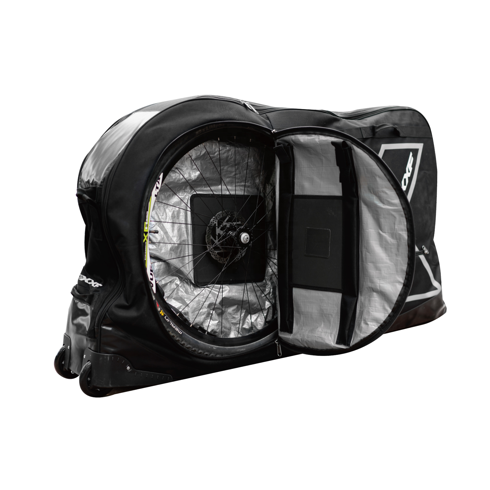 Чехол для велосипеда 26-29" XXF BIKE TRANSPORT BAG 900D, мягкий, черно-серый фото 3