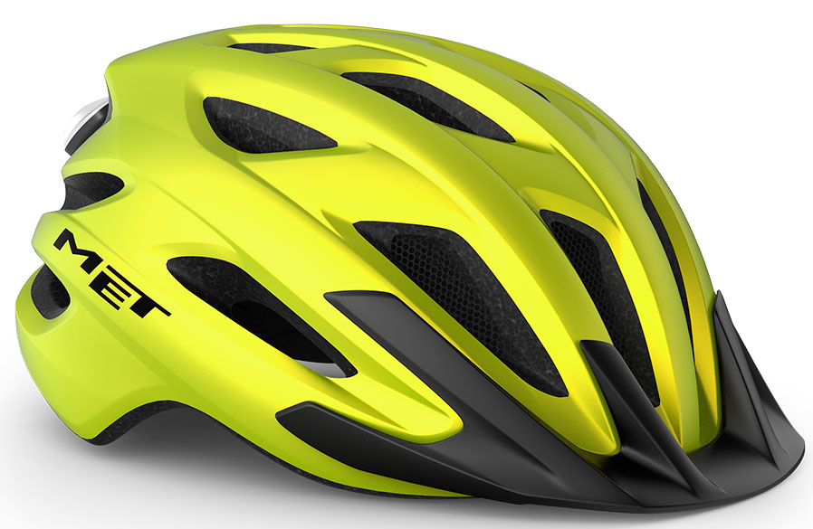 Шлем Met CROSSOVER CE размер XL (60-64), Lime Yellow Metallic Matt фото 