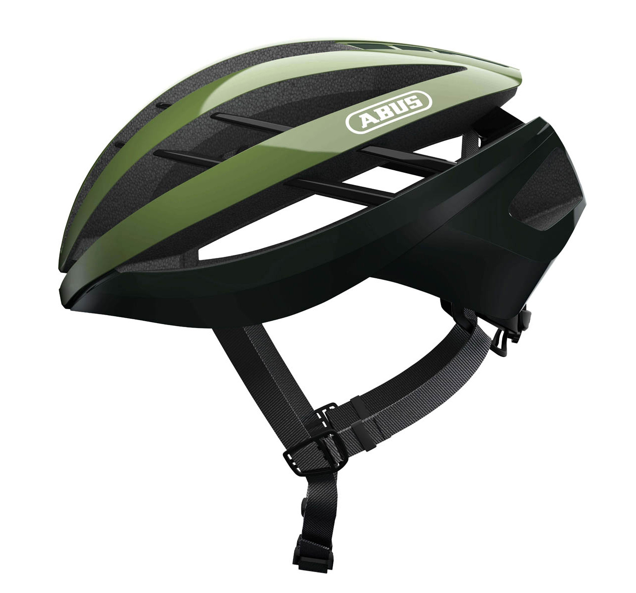 Шлем ABUS AVENTOR размер L (57-61 см), Opal Green, черно-зеленый фото 