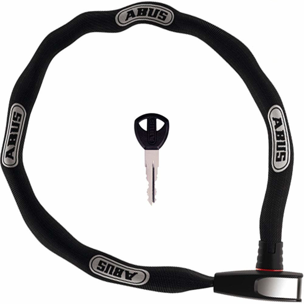 Замок ABUS Steel-O-Chain, цепь 7x85, 2 ключа, черный, белый логотип фото 1