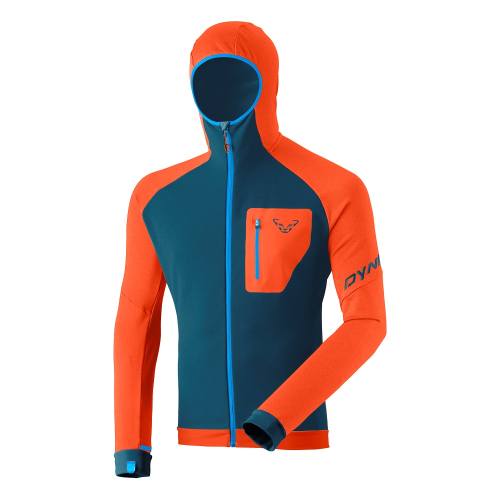 Флис Dynafit RADICAL PTC M JKT 71122 4491 мужской, размер 46/S, темно-синий/оранжевый фото 