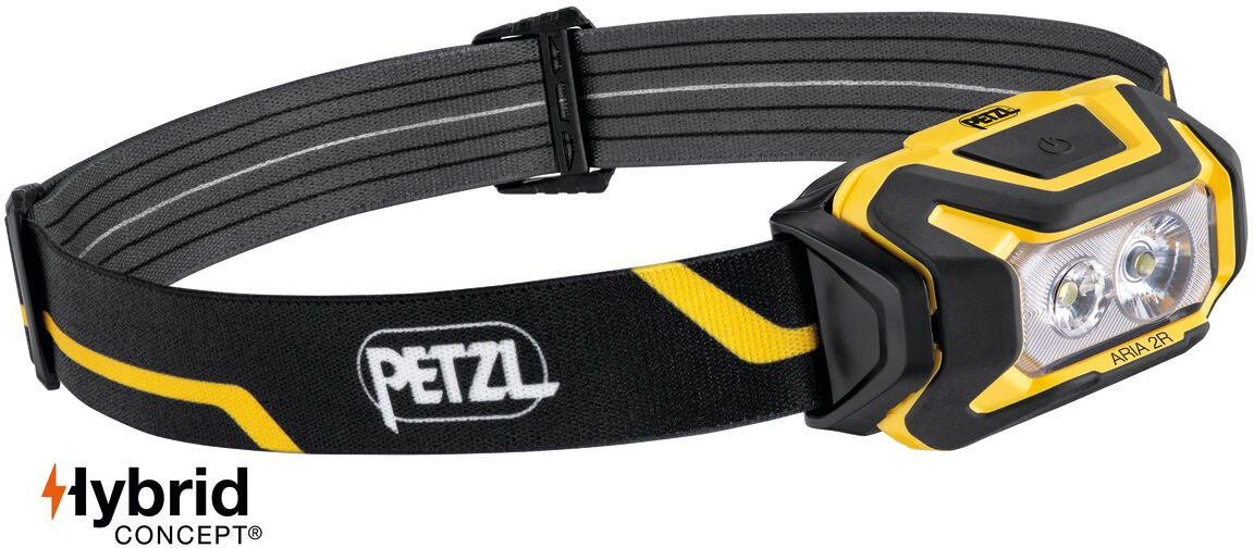 Фонарь налобный Petzl ARIA 2R, 625 лм, 1250 мАг, Black/Yellow фото 