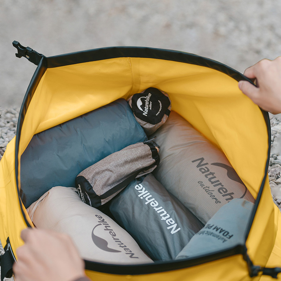 Сумка дорожня водонепроникна Naturehike CNK2450XB015, 40 л, жовта фото 8