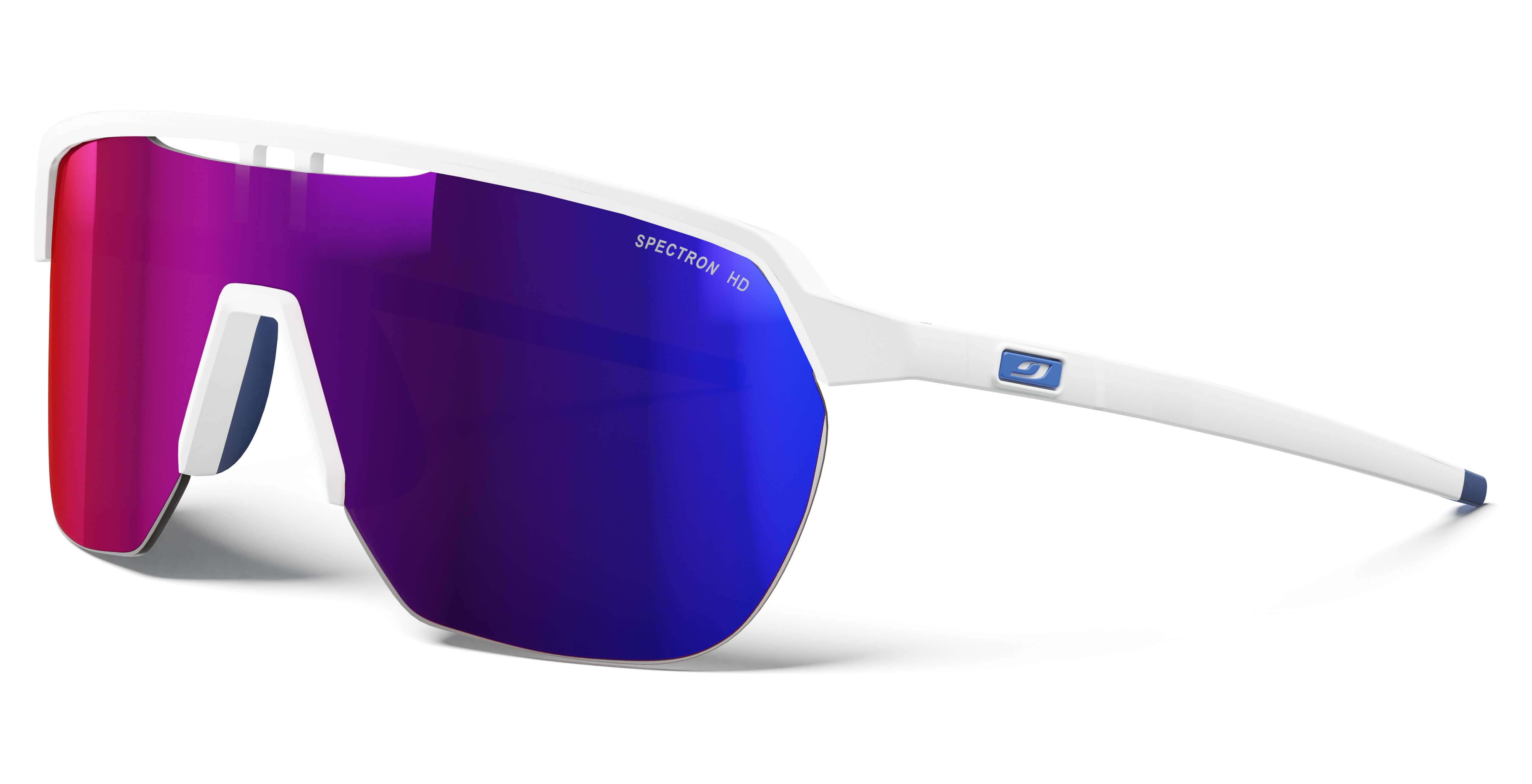Очки Julbo FREQUENCY SPECTRON HD 3 GROUPAMA-FDJ Edition, белые, фиолетовая линза фото 
