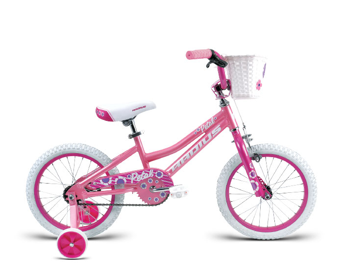 Велосипед 16" Radius Petal AL Gloss Pink/Gloss White фото 1