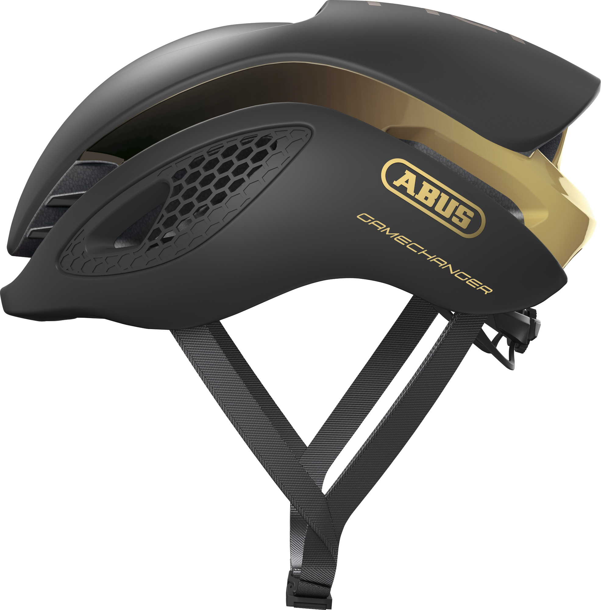 Велошолом спортивний ABUS GAMECHANGER Black Gold L (58-61 см)