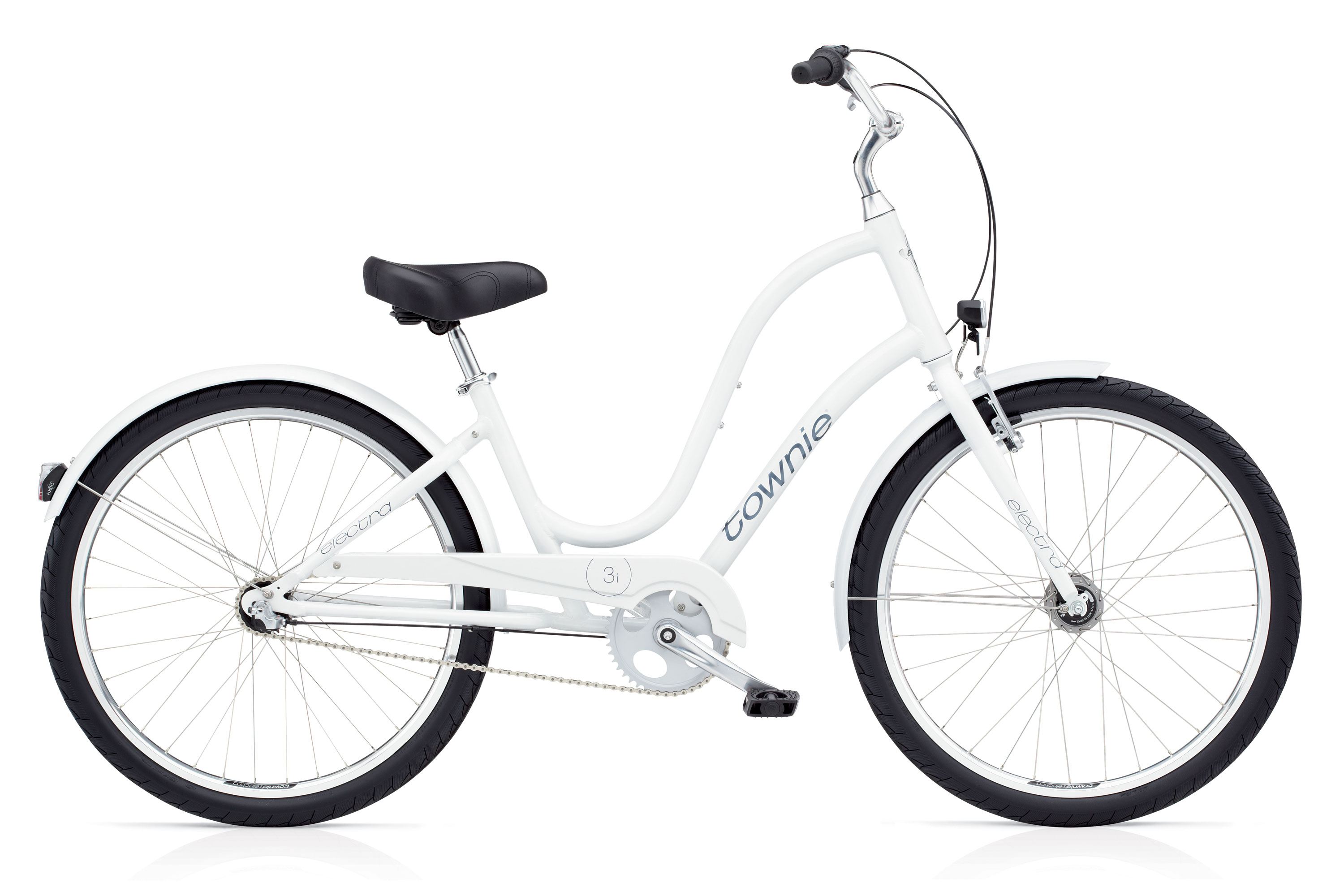 Велосипед 26" Electra Townie Original 3i EQ электро оборудование Ladies' White
