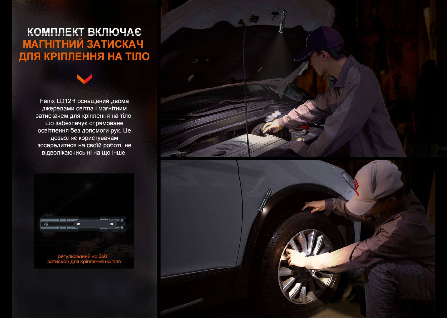 Фонарь ручной Fenix LD12R фото 5