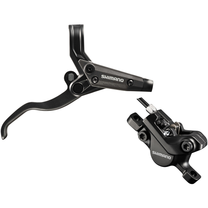 Тормоз дисковый гидравлический пер. Shimano BL-M445L(L), BR-M447L(F), органические колодки, гидролиния SM-BH59 800мм black фото 