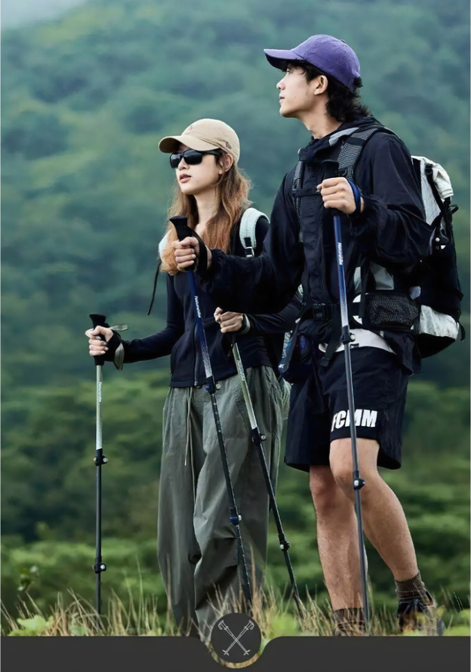 Трекинговая палка Naturehike CNK2300DS010, 3 секции, 62-135 см, голубая, 1 шт фото 6