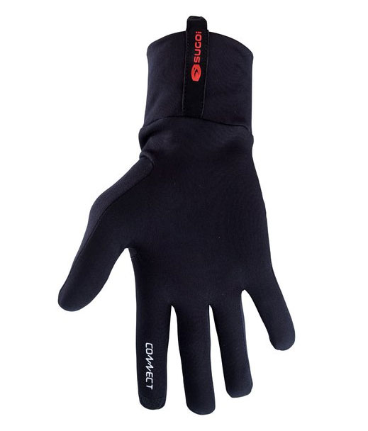 Перчатки Sugoi LT RUN, дл. палец, мужские, black (черные), M