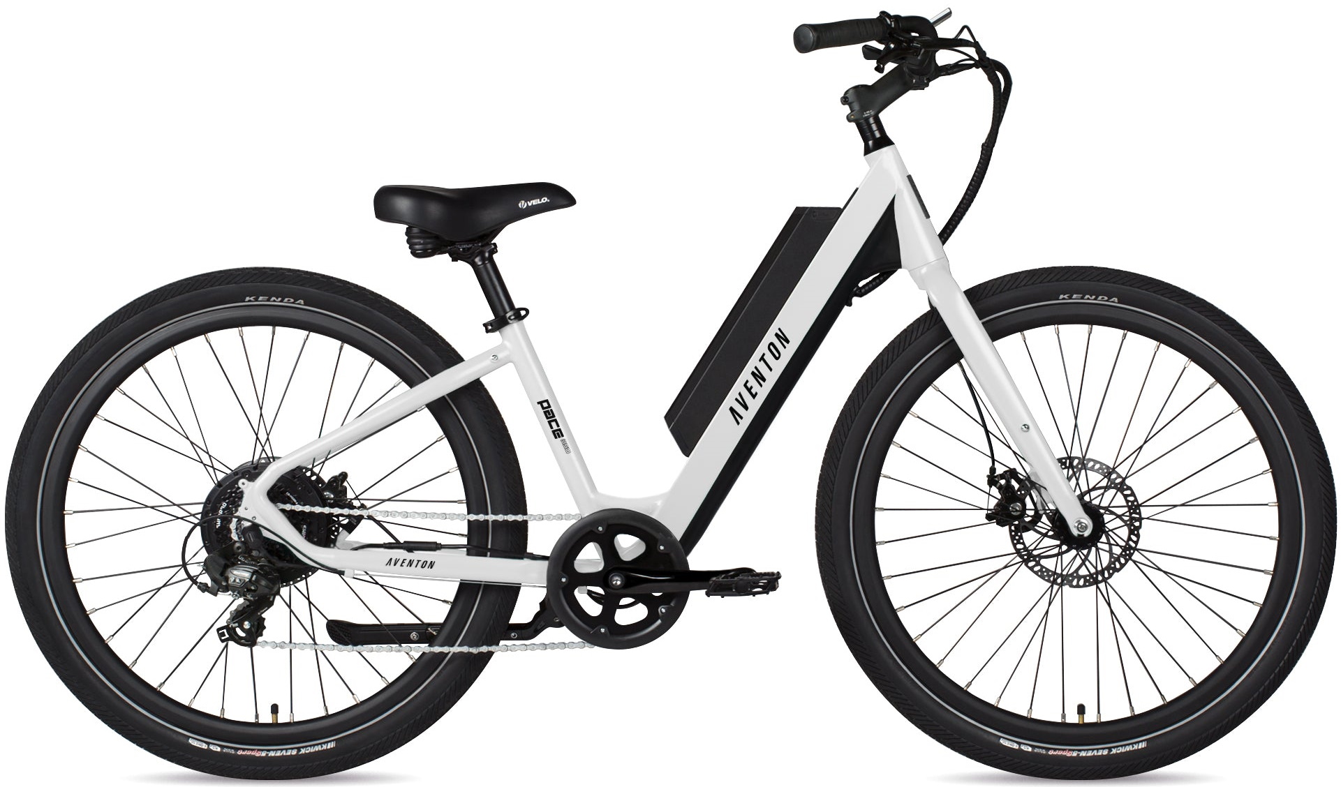 Электровелосипед 27,5" Aventon Pace 350 Step-Through рама - S White A2 фото 