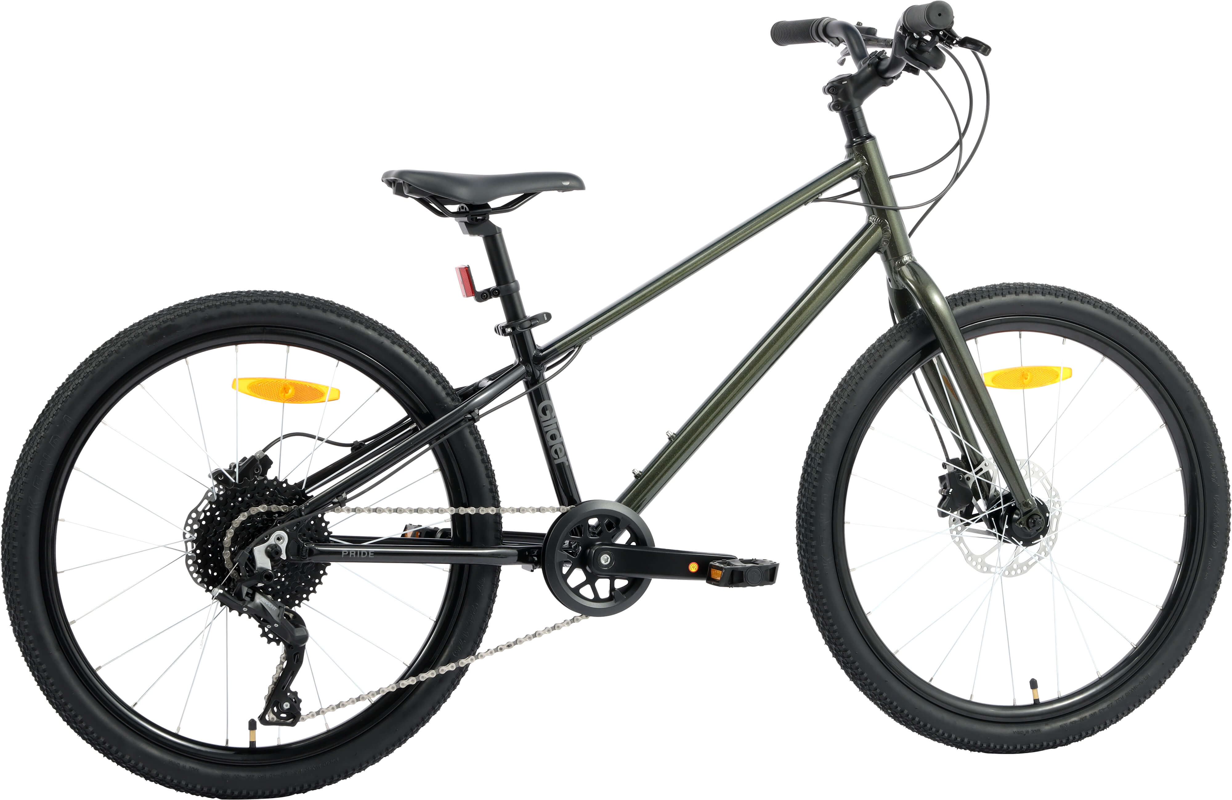 Велосипед 24" Pride GLIDER 4.2 чорний B6 фото 3