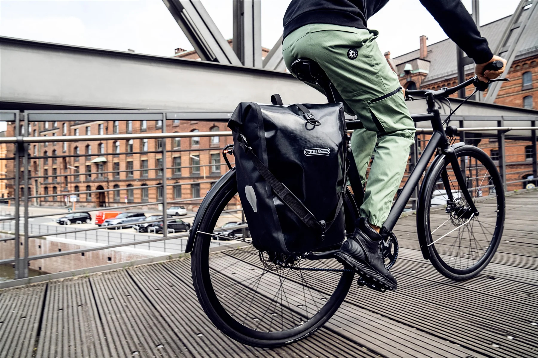 Гермосумка велосипедная Ortlieb Back-Roller Free Single black, 20 л фото 10