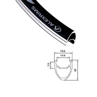Обід 28 "Alex Rims DA13 (700x32) 32H Al черн фото 