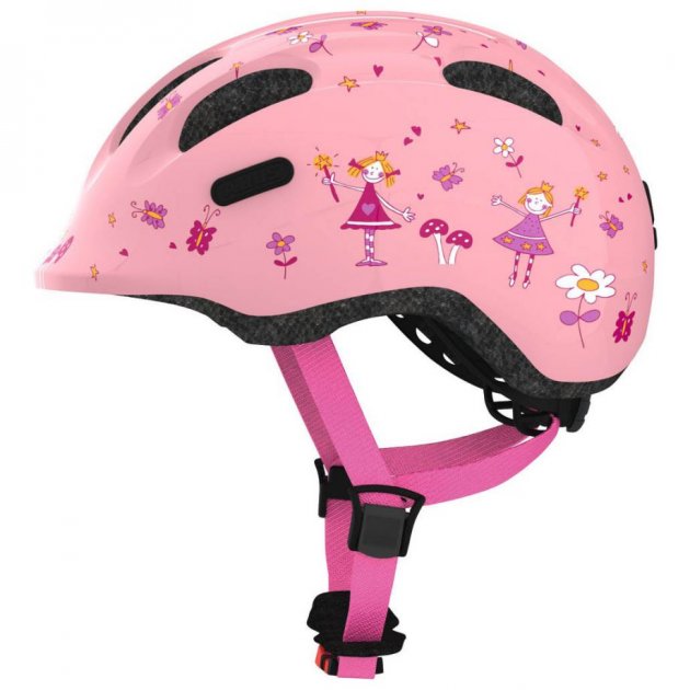 Шлем детский ABUS SMILEY 2.0, размер S (45-50 см), Rose Princess, розовый, принцесса фото 
