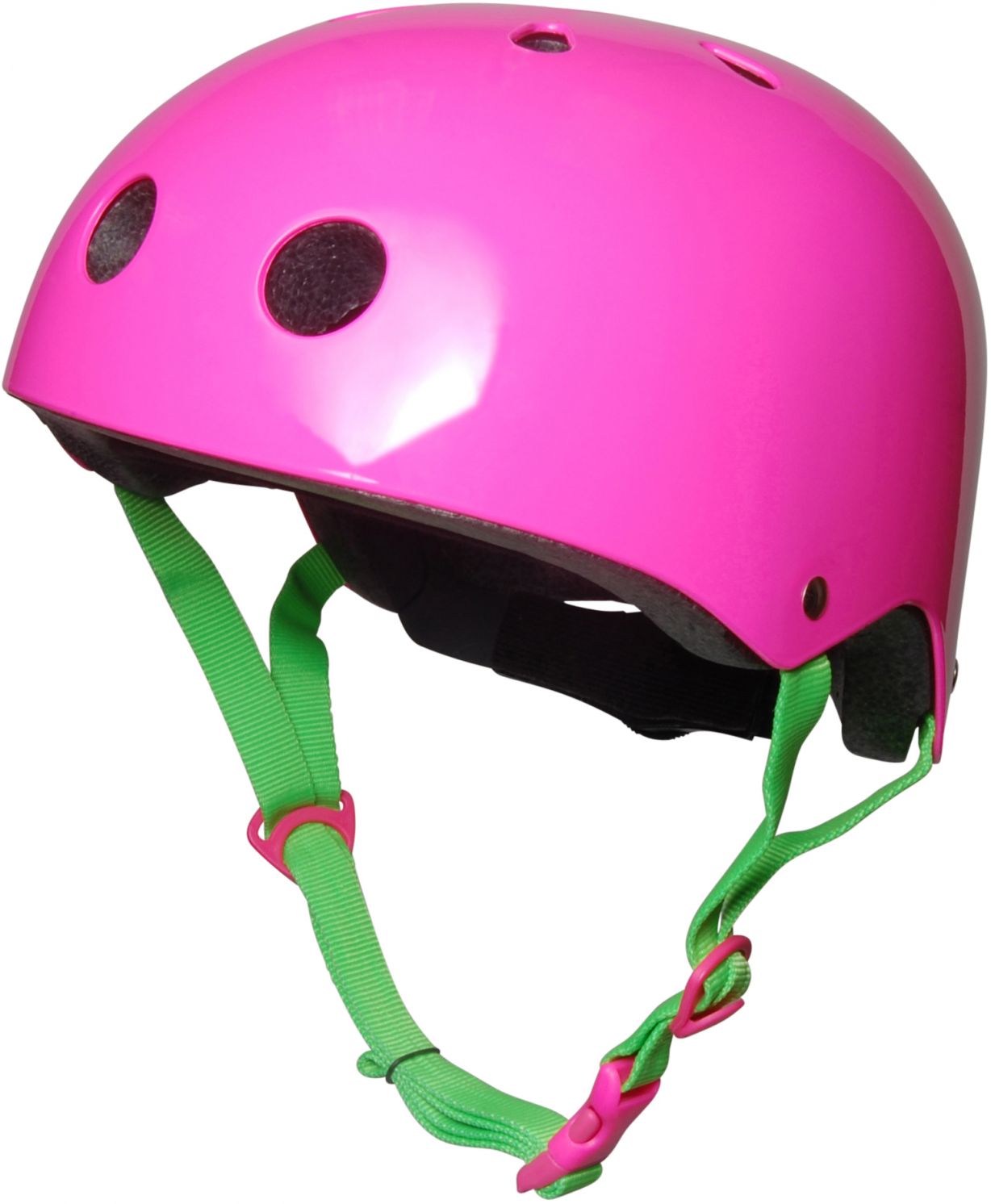 Шлем детский Kiddimoto неоновый розовый, размер S 48-53см