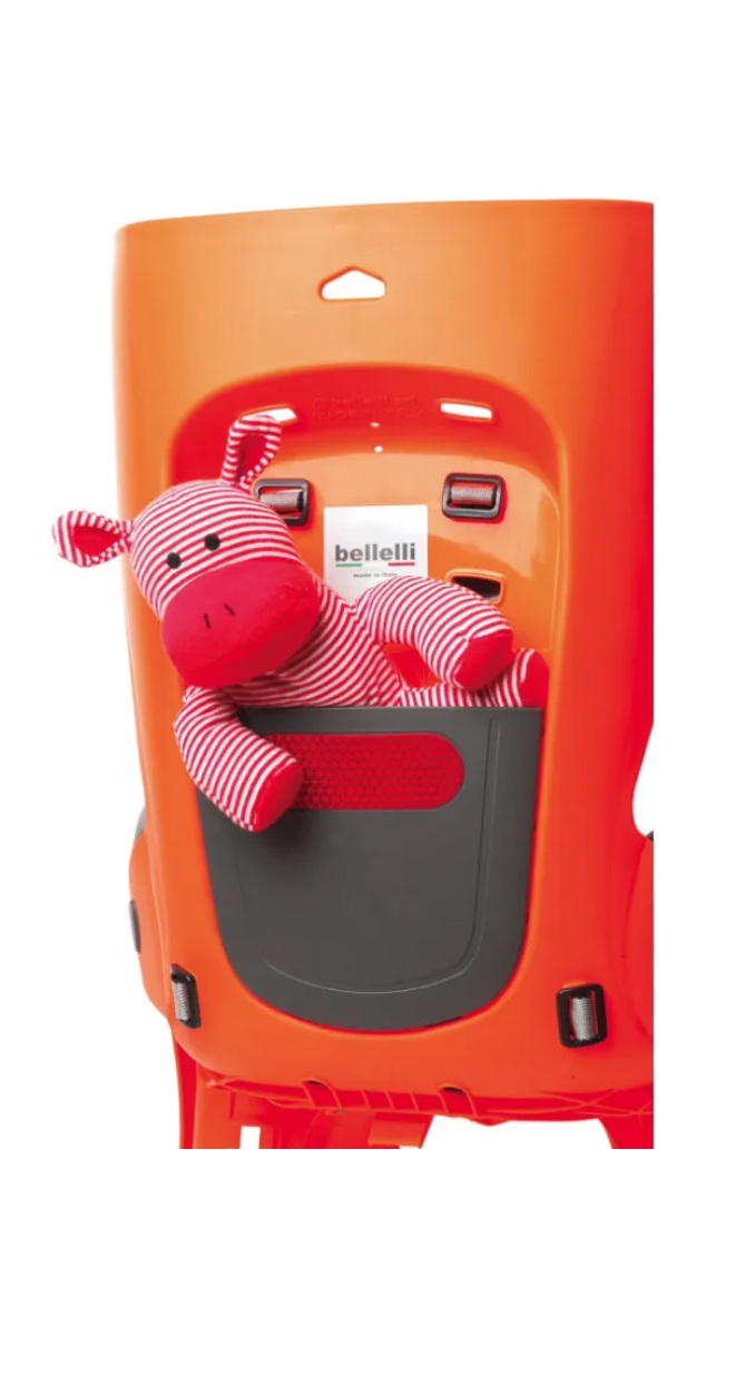 Сиденье задн. Bellelli Summer Standart B-fix до 22кг, оранжевое с черной подкладкой фото 2
