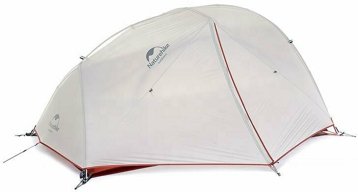 Палатка двухместная Naturehike Star-River 2 Updated NH17T012-T, серо-красная фото 
