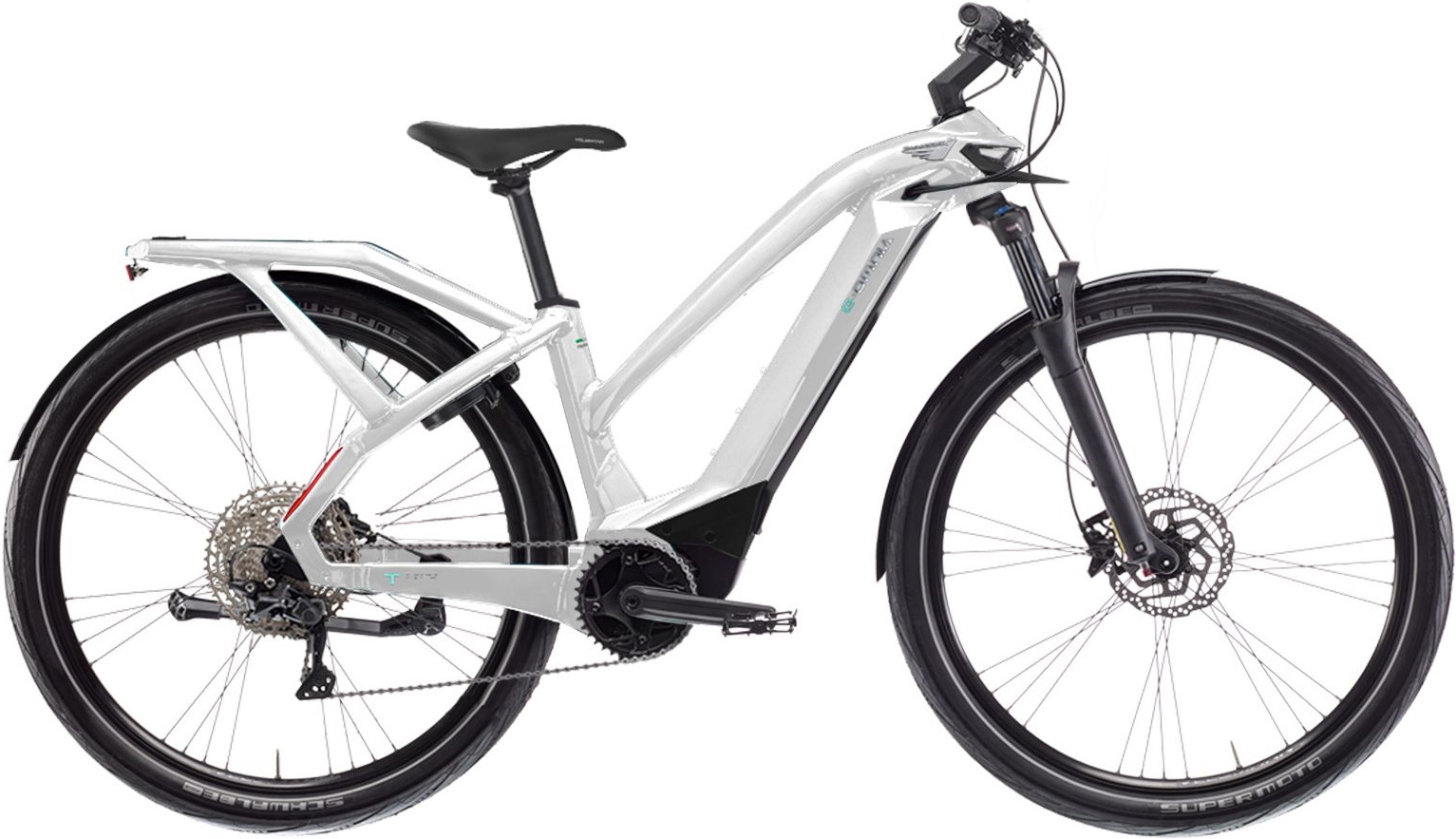 Электровелосипед 28" Bianchi E-OMNIA T-TYPE ST рама - M White A2 фото 