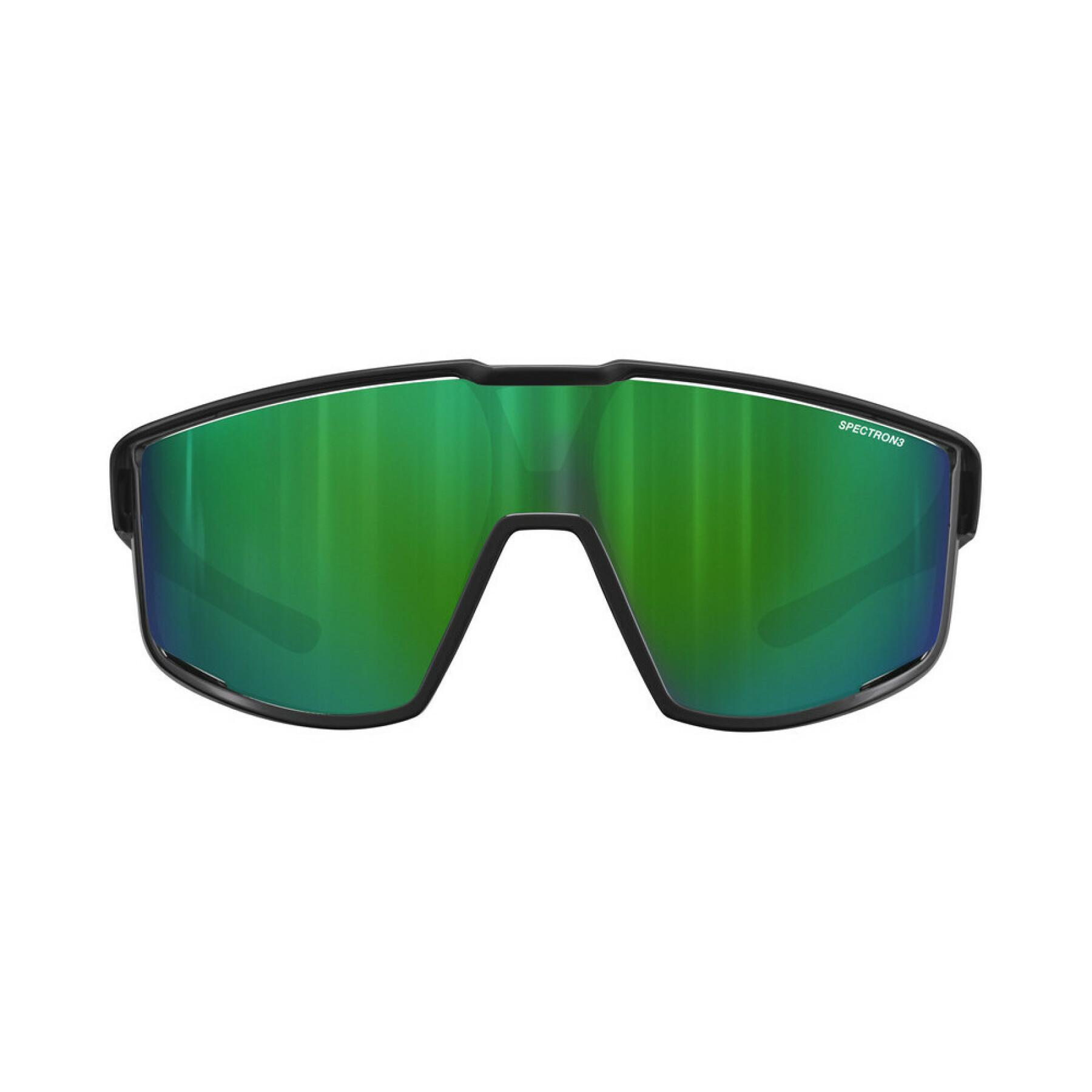 Очки Julbo FURY SPECTRON 3, черно-зеленые, зеленая линза фото 3