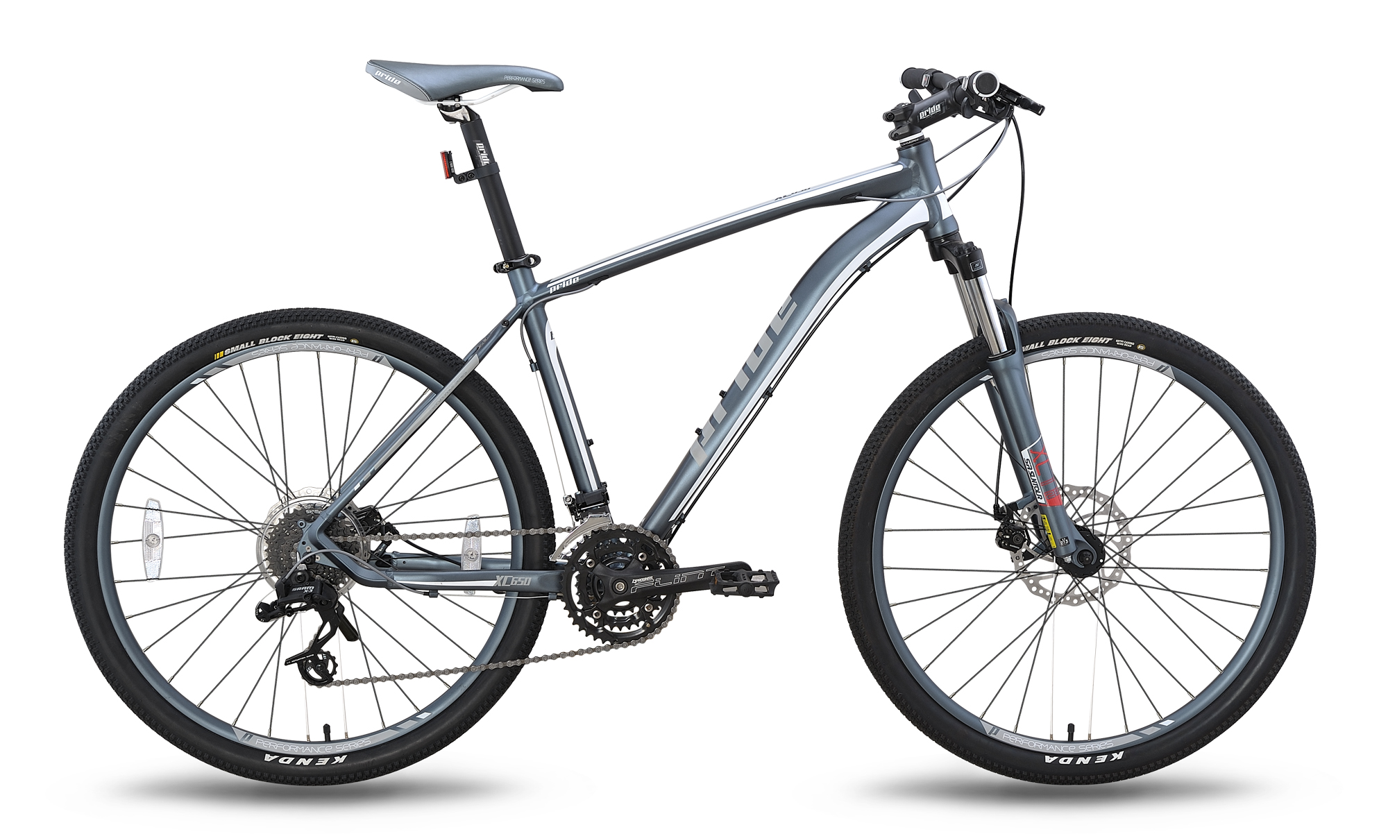 Велосипед 27,5 "Pride XC-650 MD рама - 19" чорно-сірий матовий 2015 фото 