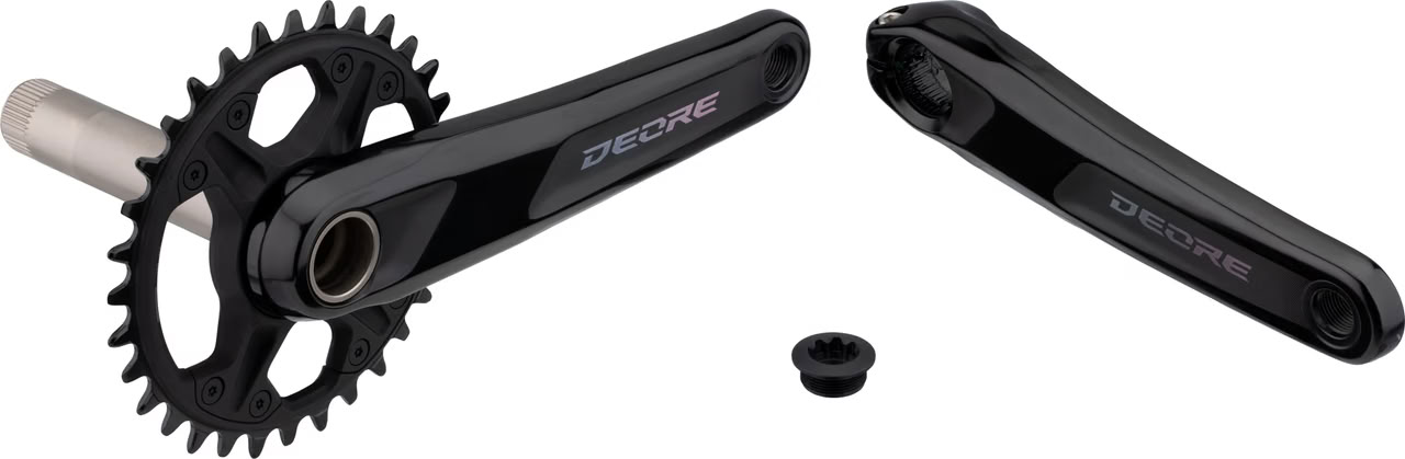 Шатуны Shimano FC-M6100-1 DEORE 30T 175мм, интегр. ось, CL-52мм фото 3