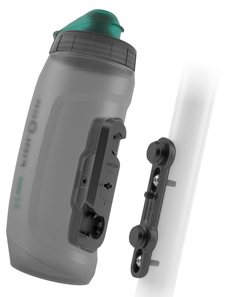 Фляга 0,59 Fidlock TWIST BOTTLE 590 ANTIBACTERIAL + BIKE BASE, антибактериальная, прозрачный/черный фото 