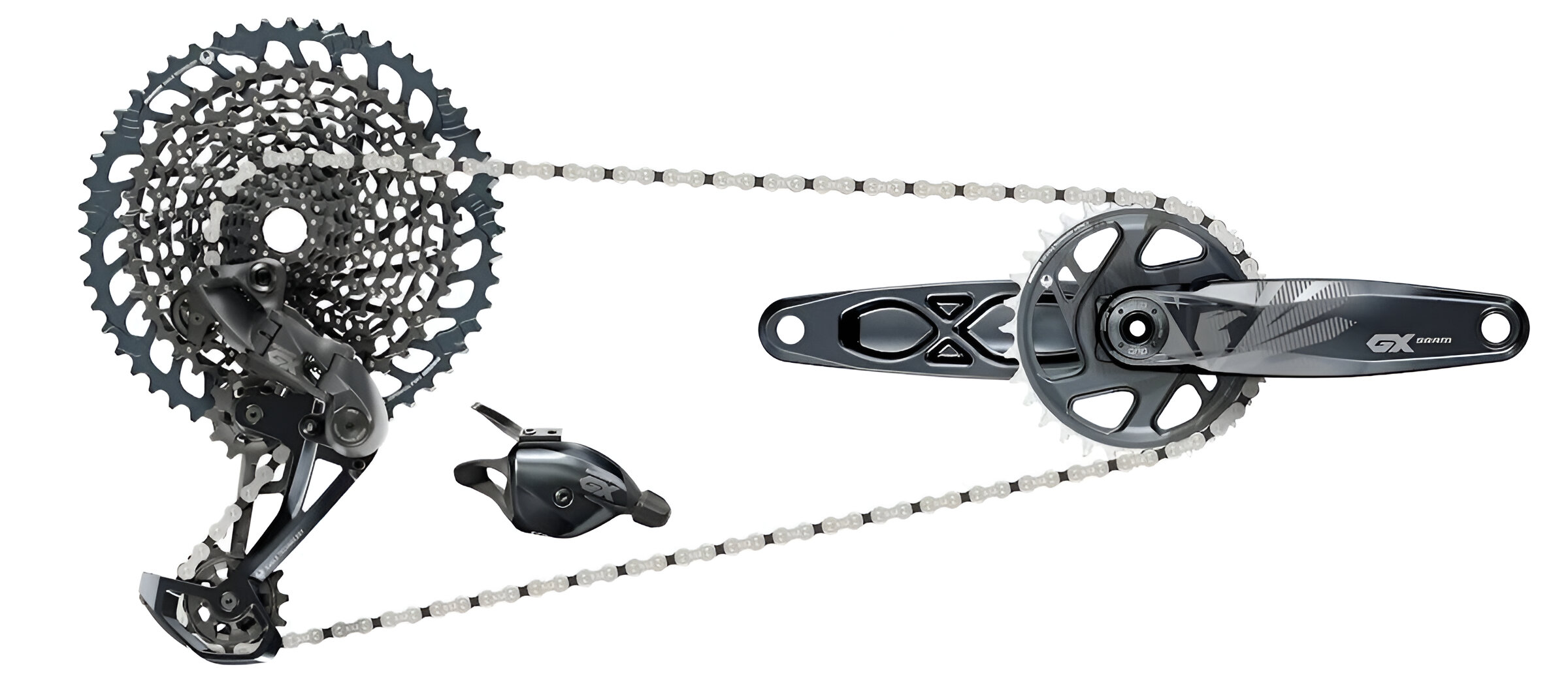 Групсет Sram GX EAGLE DUB GROUPSET LUNAR, BOOST, 175 мм, 32T X-SYNC, 12-ск. фото 