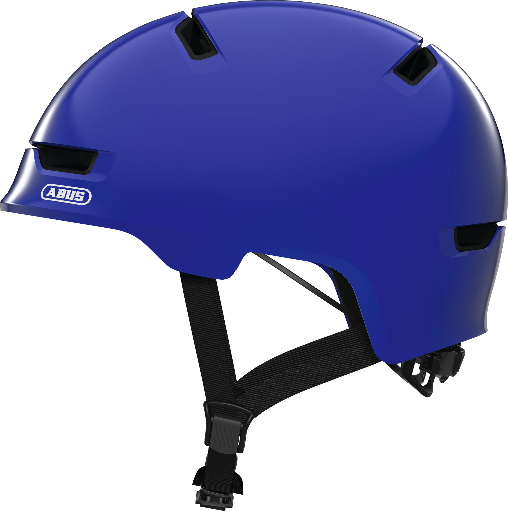 Шлем детский ABUS SCRAPER 3.0 KID, размер S (51-55 см), Shiny Blue, синий фото 