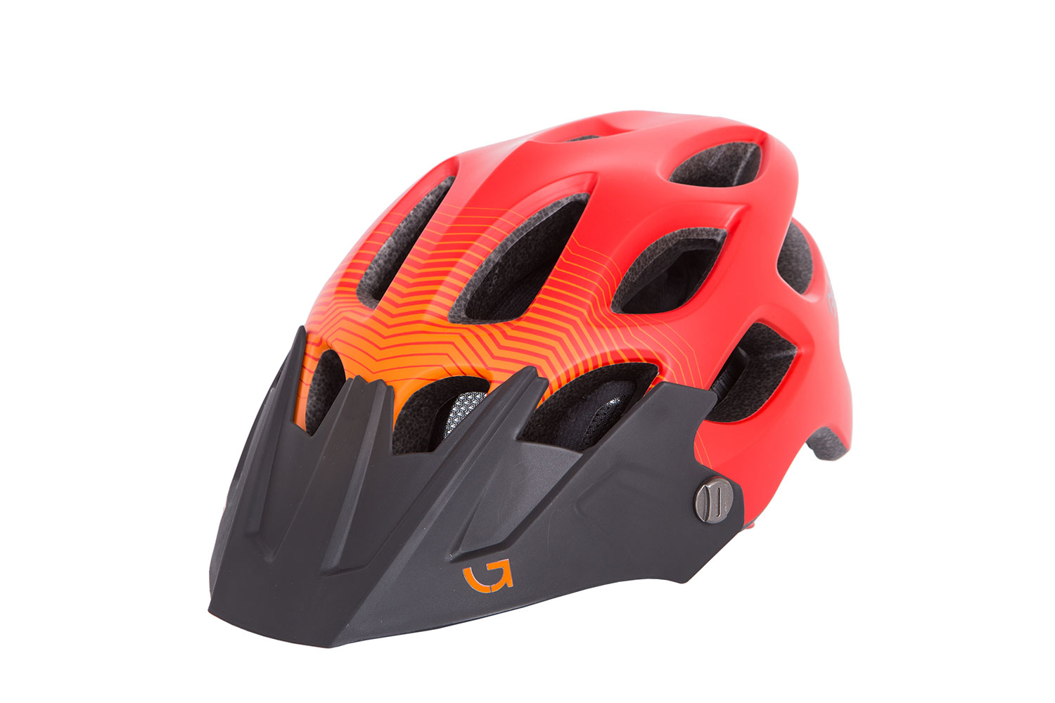 Шлем Green Cycle Slash размер 58-61см красный-оранж-черный матовый фото 