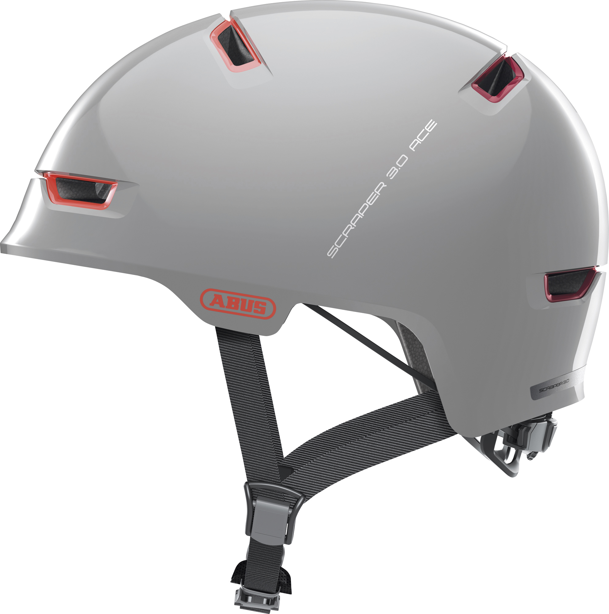 Шлем ABUS SCRAPER 3.0 ACE, размер L (57-62 см), Alaska Grey, серый фото 