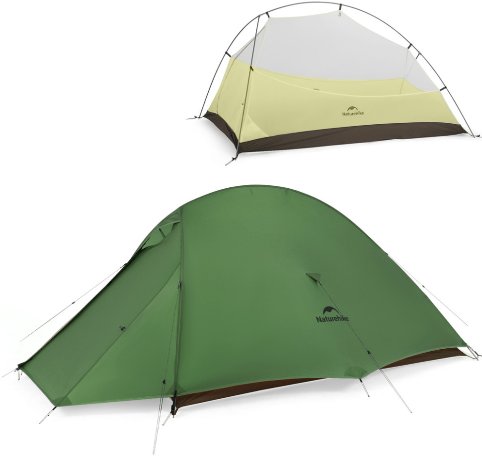 Намет двомісний Naturehike Cloud Up Pro CNK2350WS020, темно-зелений фото 2